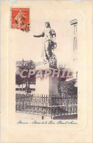 Cartes postales Roanne Statue de la Paix Place d'Armes