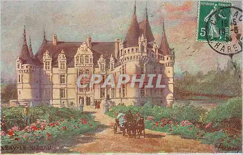 Ansichtskarte AK Ch�teau Azay le Rideau