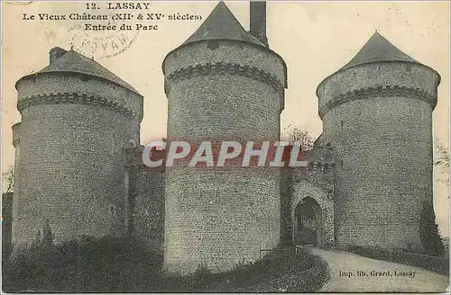Cartes postales Lassay Le Vieux Chateau (XIIe et XVe Siecles) Entree du Parc