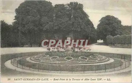 Cartes postales Saint Germain en Laye Rond Point de la Terrasse et Allee Louis XIV