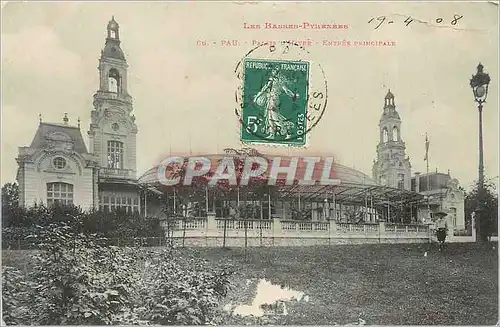 Cartes postales Pau Les Basses Pyrenees Palais d'Hver Entree Principale