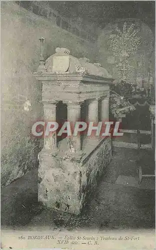 Ansichtskarte AK Bordeaux Eglise St Seurin Tombeau de St Fort XVIIe Siecle