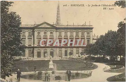 Cartes postales Bordeaux Le Jardin de l'Hotel de Ville