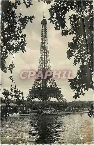 Moderne Karte Paris Le Tour Eiffel