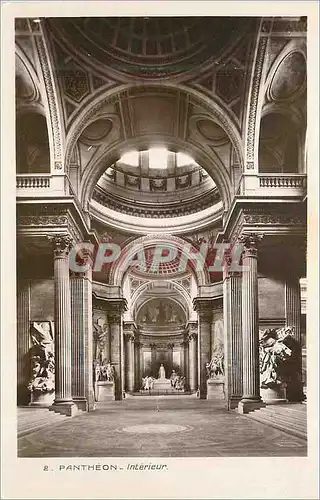 Cartes postales Pantheon Interieur Paris