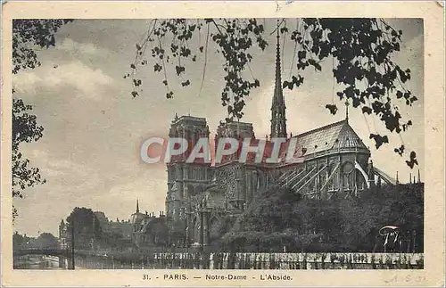 Cartes postales Paris Notre Dame L'Abside