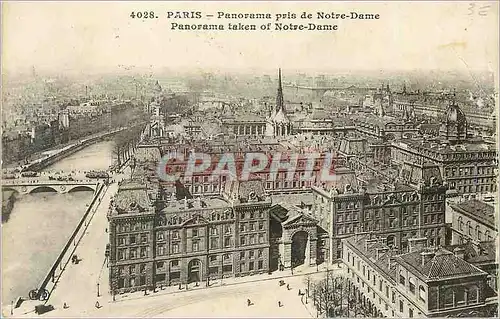 Ansichtskarte AK Paris Panorama pris de Notre Dame