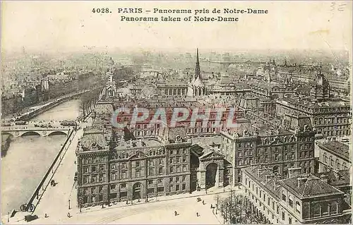 Cartes postales Paris Panorama pris de Notre Dame