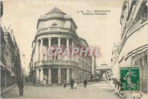 Ansichtskarte AK Bordeaux Theatre Francais