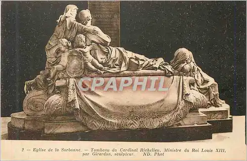 Ansichtskarte AK Eglise de la Sorbonne Tombeau du Cardinal Richelieu Ministre du Roi Louis XIII