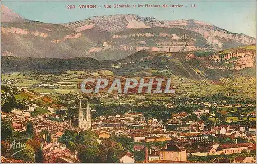 Cartes postales Voiron Vue Generale et les Rochers de Lozier