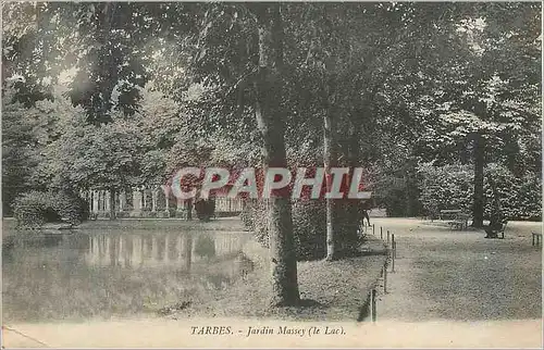 Ansichtskarte AK Tarbes Jardin Massey (Le Lac)