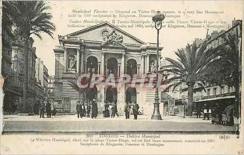 Cartes postales Toulon Theatre Municipal