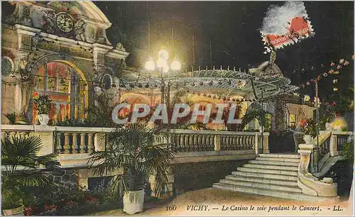Cartes postales Vichy Le Casino le Soir pendant le Concert