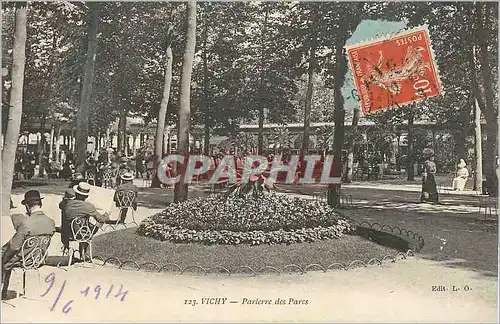 Ansichtskarte AK Vichy Parterre des Parcs