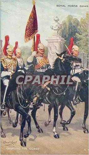 Ansichtskarte AK Royal Horse Guard Changing the Guard Militaria