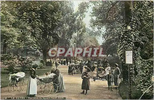 Cartes postales Le Havre Une Allee du Square Saint Roch