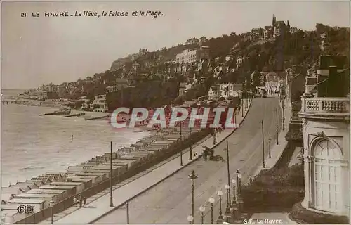 Cartes postales Le Havre La Heve La Falaise et la Plage