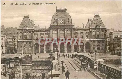 Ansichtskarte AK Le Havre La Bourse et la Passerelle