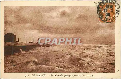 Cartes postales Le Havre La Nouvelle Jetee par Grosse Mer