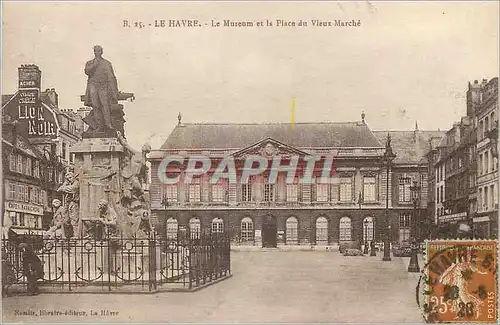 Ansichtskarte AK Le Havre Le Museum et la Place du Vieux Marche