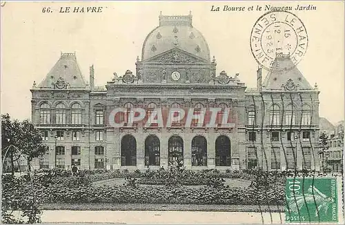 Cartes postales Le Havre La Bourse et le Noveau Jardin