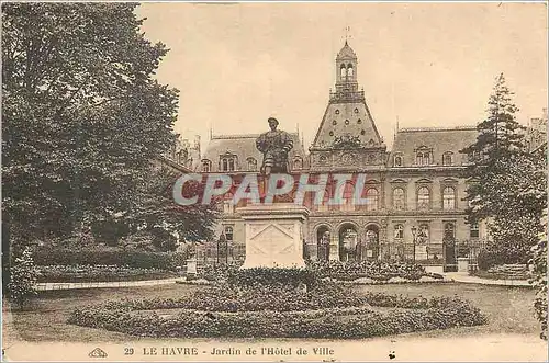 Cartes postales Le Havre Jardin de l'Hotel de Ville