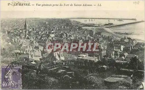 Cartes postales Le Havre Vue Generale prise du Fort de Sainte Adresse