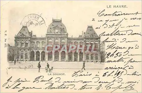 Cartes postales Le Havre La Bourse (carte 1900)