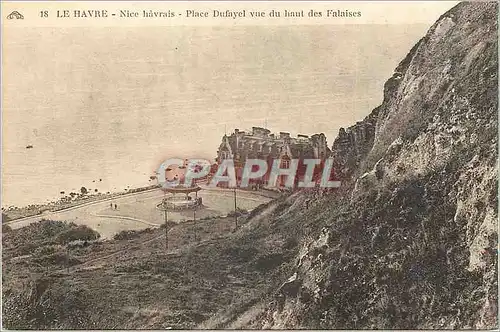 Cartes postales Le Havre Nice Havais Place Dufayel vue du Haut des Falaises
