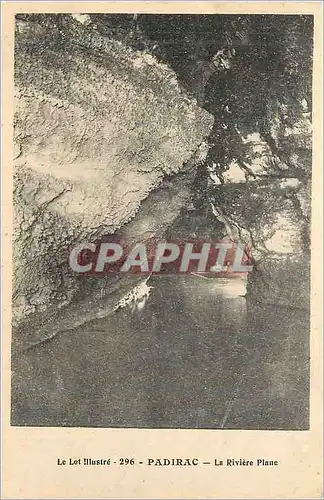 Cartes postales Padirac Le Lot Illustre La Riviere Plane
