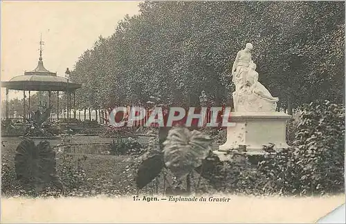 Ansichtskarte AK Agen Esplanade du Gravier