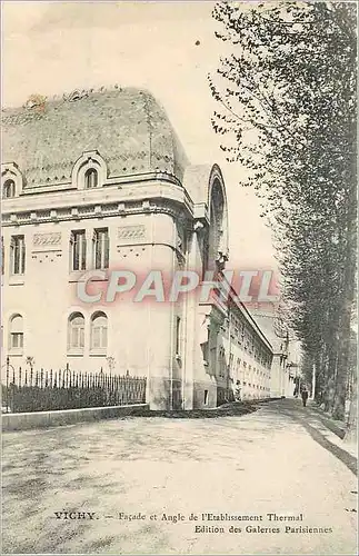 Cartes postales Vichy Facade et Angle de l'Etablissement Thermal