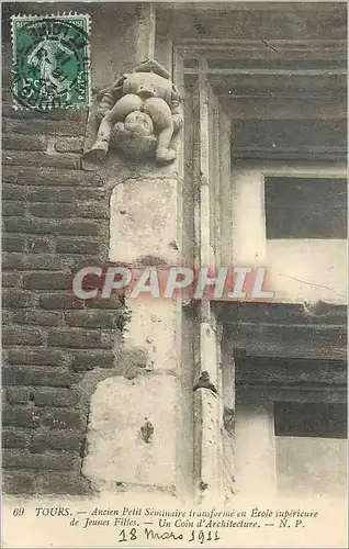 Cartes postales Tours Ancien Petit Seminaire Transforme en Ecole Superieure de Jeunes Filles