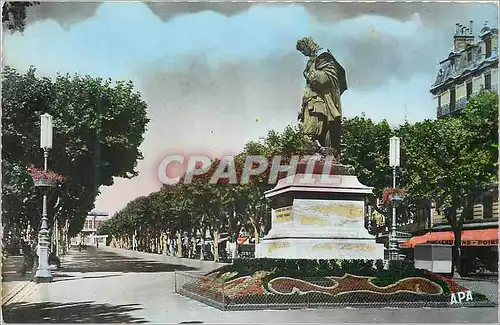 Cartes postales moderne Beziers (Herault) Statue Paul Riquet et les Allees