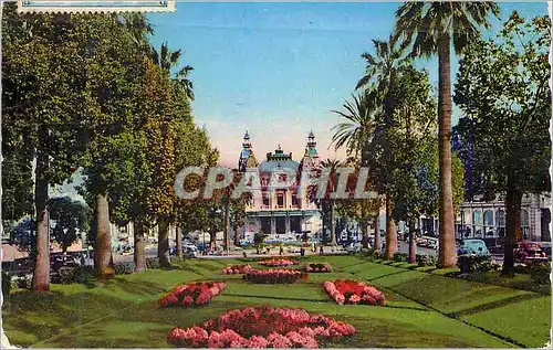 Cartes postales moderne Monte Carlo Le Casino et les Jardins
