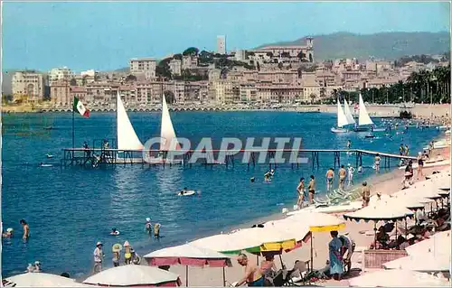 Moderne Karte Cannes (A M) Reflets de la Cote d'Azur Bateaux