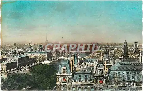 Cartes postales moderne Paris et ses Merveilles La Perspective des Sept Ponts Tour Eiffel