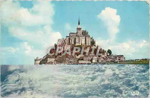 Cartes postales moderne Mont Saint Michel Cote Ouest a Maree Haute