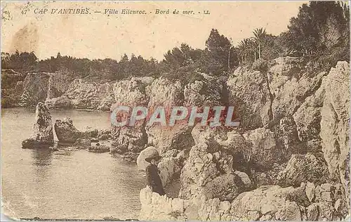 Cartes postales Cap d'Antibes Villa Eilenroc Bord de Mer