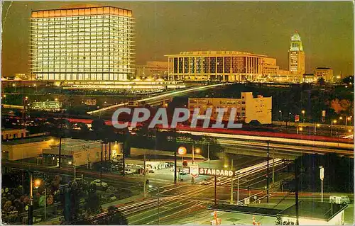 Moderne Karte City Center at Night The Beaufiful New Music Center and City Hall