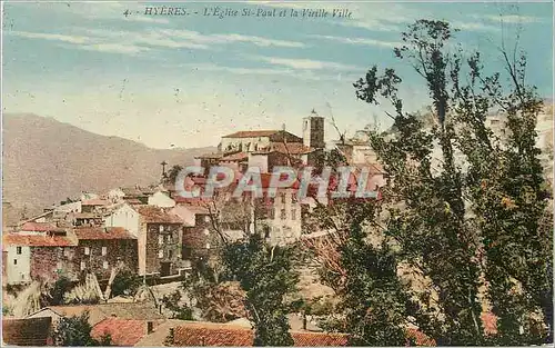 Cartes postales Hyeres L'Eglise St Paul et la Vieille Ville
