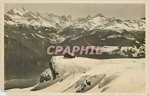 Cartes postales Cabane des Violettes (CAS) sur Montana Crans alt 2250 m
