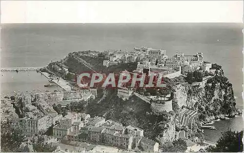 Moderne Karte Monaco Vue Generale sur le Rocher de Monaco