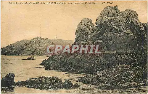 Cartes postales La Pointe du Raz et le Recif Gorlebella vue prise du Petit Raz
