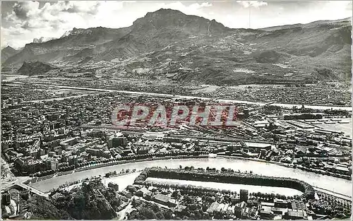 Moderne Karte Grenoble Vue Generale