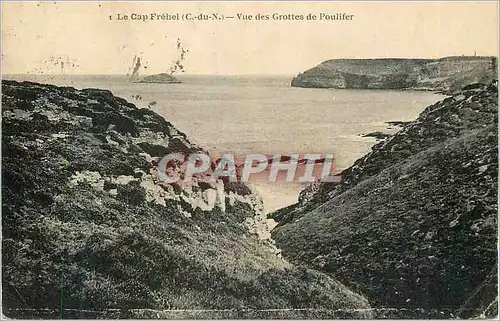 Cartes postales Le Cap Frehel (C du N) Vue des Grottes de Poulifer