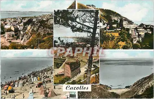 Cartes postales moderne Carolles Vue vers Jullouville Vue Generale Vue vers la Plage