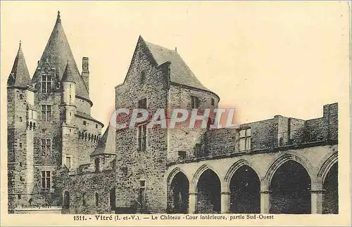 Ansichtskarte AK Vitre (I et V) Le Chateau Cour Interieure partie Sud Ouest
