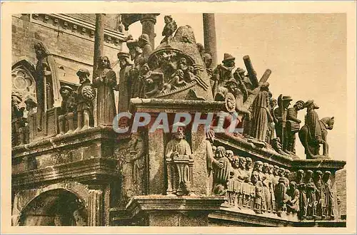 Cartes postales Plougastel Daoulas (Finistere) Le Calvaire (1602) detail